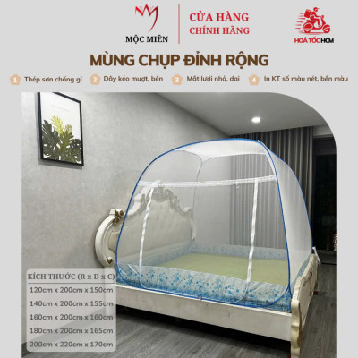 Màn Chụp , Mùng Chụp Cao Cấp Mộc Miên - 2,2mx2m ( Hà Nội )