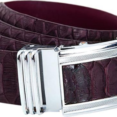 Thắt Lưng Nam Da Trăn VIP Bản Lớn Huy Hoàng HT4342 - Nâu