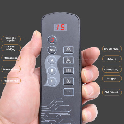 Đệm Massage Toàn Thân - Máy Massage Kết Hợp Túi Khí Và Gối Massage Nhiệt Hồng Ngoại Giúp Thư Giãn, Giảm Đau Cơ Thể - Nệm Mát Xa Đa Năng Cao Cấp Màu Đen