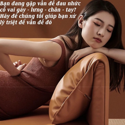 Gối Massage Cổ Vai Gáy Hồng Ngoại Đa Năng  20 Bi Cao Cấp, Bảo Hành 12 Tháng