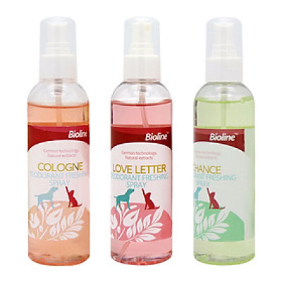 Nước hoa Bioline chuyên dụng khử mùi dành cho chó mèo 207ml 