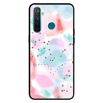 Ốp Lưng in cho Realme 5 Mẫu Họa Tiết Nước Nền Hồng - Hàng Chính Hãng