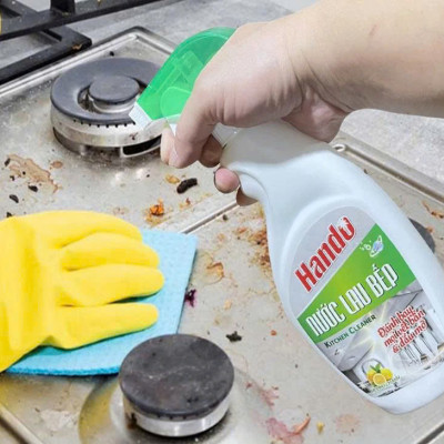 Chai xịt thơm lau nhà bếp tẩy dầu mỡ 500ml