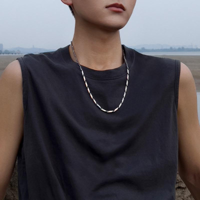 Dây chuyền nam vòng cổ Xích Trơn Basic nam nữ unisex Titan bạc đẹp không gỉ trangsucpt PTDCNA13