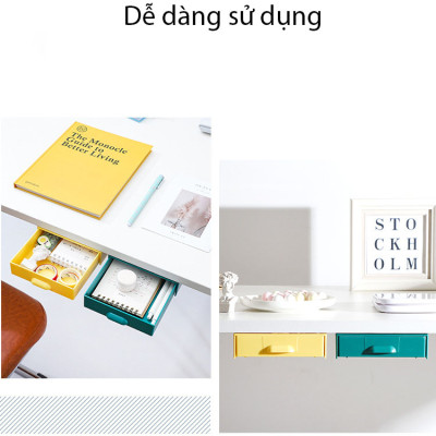 Hộc Ngăn Kéo Bàn Mini Có Keo Dán KitAcoom hàng Nhập Khẩu Cao Cấp, Dùng Để Văn Phòng Phẩm, Lưu Trữ Đồ Tiện Ích- Loại Kích Thước Lớn.