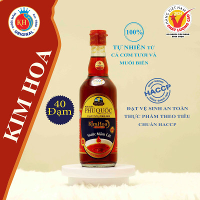 Nước Mắm Kim Hoa Phú Quốc 40 độ đạm chai 520ml