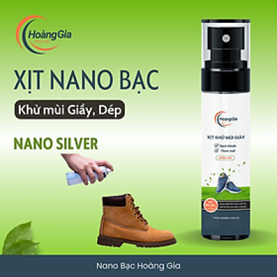 Xịt Khử Khuẩn Giày Dép Nano Bạc Hoàng Gia - Nano Bạc Diệt Khuẩn Khử Mùi, An Toàn Sức Khỏe 100ml