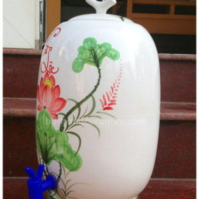 BÌNH NƯỚC VẼ SEN 7L,10L