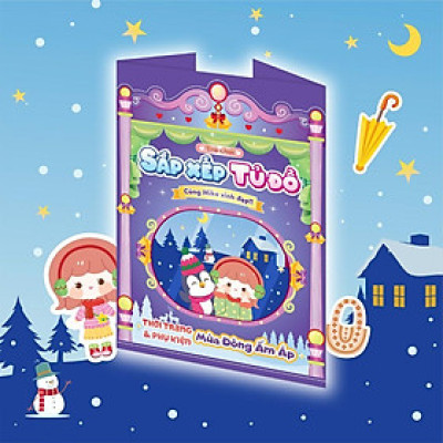 Sách - Trò Chơi Sắp Xếp Tủ Đồ Cùng Mika Xinh Đẹp - Thời Trang Và Phụ Kiện Mùa Đông ấM Áp - Bóc Dán 80+ Sticker Cho Bé Gái - Megabook