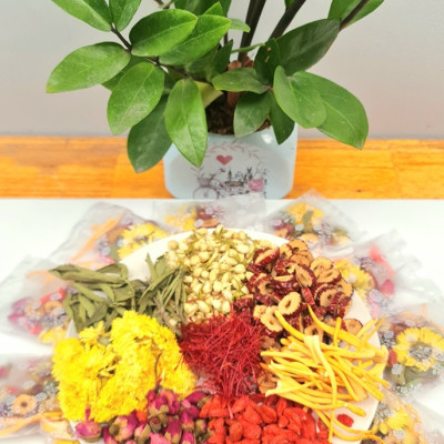 Trà Dưỡng Nhan Saffron Tea 7 Ngày Giúp Giữ Dáng Đẹp Da Giảm Mụn Ngừa Nếp Nhăn Ngủ Ngon