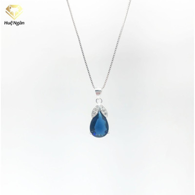 Dây chuyền bạc Ý 925 Huệ Ngân -Giọt sương long lanh PP0575