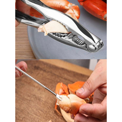 Dụng cụ kẹp càng cua ,ghẹ và tách các loại vỏ hạt cứng bằng inox  không gỉ nhỏ gọn tiện lợi dễ sử dụng 