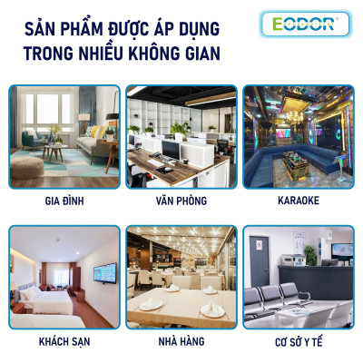 Xịt Khử Mùi Phòng Cao Cấp EODOR HOME 150ml. Khử Mùi Không Gian Làm Việc, Văn Phòng