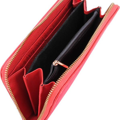 Ví Nữ Da Đà Điểu 1 Khóa Vip Huy Hoàng HT3433 (19 x 10.5 cm) - Đỏ