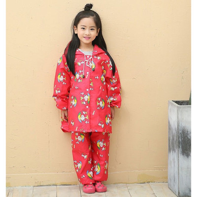 Bộ áo quần  đi mưa  cho bé từ  3  - 5 tuổi  , vải dù  chống thấm , siêu bền  , áo mưa có túi đựng xinh xắn , giao màu ngẫu nhiên