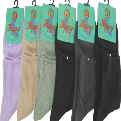 Combo 3 Đôi Vớ Học Sinh Rib Trơn Cổ Trung 2 Cylinder Zappy