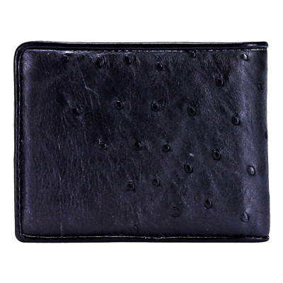 Ví nam Huy Hoàng da đà điểu da bụng màu đen, nâu đất, nâu đỏ, vàng bò HT2405-06-07-19 