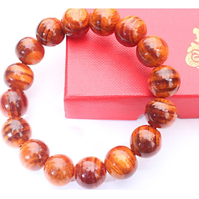 Vòng tay phong thủy gỗ Huyết Long VIP_10 ly, 19 hạt