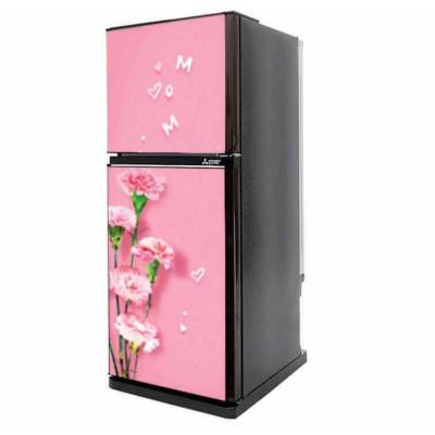 Decal 3D dán Cửa Tủ Lạnh chống thấm cao cấp HOA CẨM CHƯỚNG