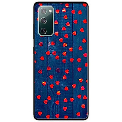 Ốp lưng dành cho Samsung A90 - Samsung S20 FE mẫu Hoạ Tiết Trái Tim Nhỏ Nền Gỗ Xanh