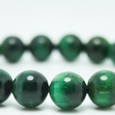 Vòng tay đá mắt hổ vân mây xanh MS118, vòng tay phong thủy hợp mệnh Mộc, Hỏa, Kim cho nam và nữ