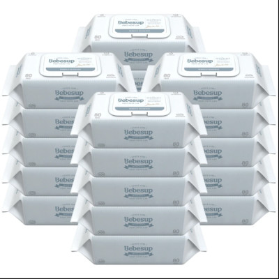 Khăn Ướt Hàn Quốc Sensitive Gói 80 Tờ Thương Hiệu Bebesup