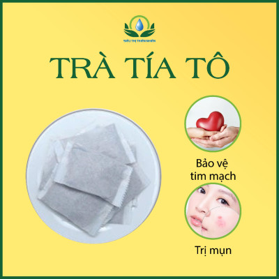 Trà tía tô túi lọc Ftaky - Giải cảm, giảm ho