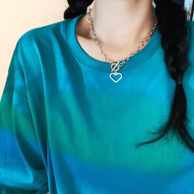 Dây chuyền nữ ổ khóa tình yêu, vòng cổ trái tim dây xích sành điệu PK11