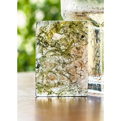  Mặt dây chuyền băng ngọc thủy tảo bản vuông mệnh hỏa, mộc - Ngọc Quý Gemstones