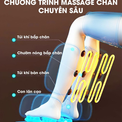 Ghế Massage Toàn Thân Lifesport LS-911, Ghế Massage Với Cảm Biến AI Dò Quét Cơ Thể, Đưa Ra Những Bài Massage Phù Hợp