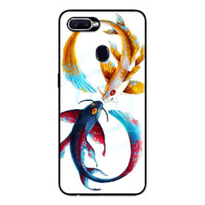 Ốp Lưng in cho Realme 2 Mẫu Cá Chép Xanh Vàng -Hàng Chính Hãng