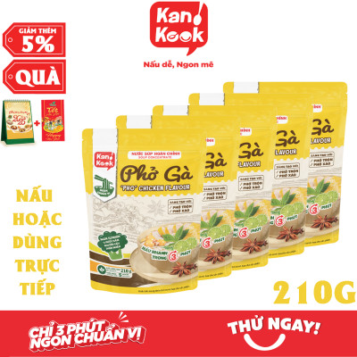 Nước Cốt Cô Đặc Vị Phở Gà KanKook Gói 210g Nấu/Trộn Ăn Liền Gia Vị Hoàn Chỉnh Chuẩn Vị Phở Sài Gòn