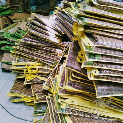 Chiếu điều hòa sợi mây 3D có lớp lót lụa/ cao su A 1m4x2m/ 1m6x2m/ 1m8x2m