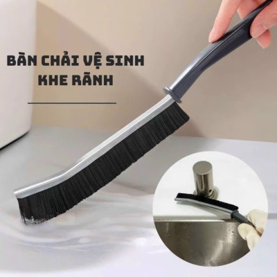 Combo Dọn Nhà 3 Món : Chổi Chà Cọ Nhà Vệ Sinh + Chổi Quét Trần Nhà + Bàn Chải Khe Hẹp - Hãng miDoctor