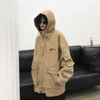 Áo Khoác Kaki Ngoại Thêu Logo Form Rộng ( kèm ảnh thật )