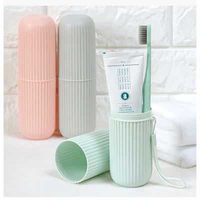Bộ 2 ống đựng bàn chải kem đánh răng du lịch HC-05 Nhật Bản hộp đựng đồ đa chức năng tiện dụng 