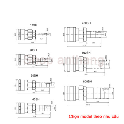 Khớp nối nhanh khí nén SH(ổ cắm)  - Nitto (Nhật Bản)