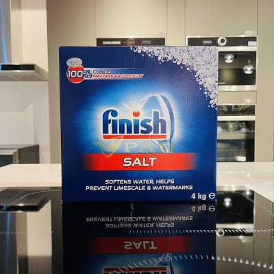 Combo Viên rửa bát Finish Classic 120 viên + Muối Finish 4kg + Nước làm bóng Finish 400ml hương chanh