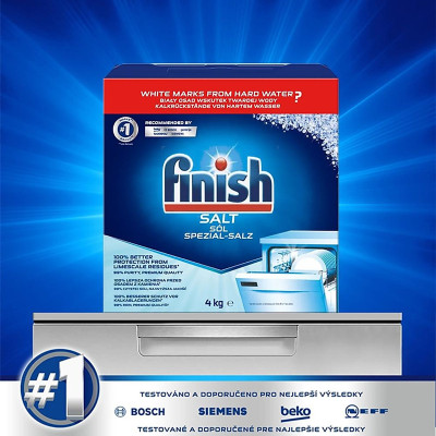 Combo 02 Hộp Muối Rửa Chén Bát Finish Salt - Hộp 4KG