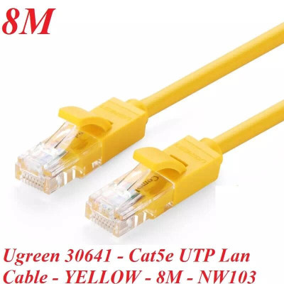 Ugreen UG30641NW103TK 8M màu Vàng Cáp mạng LAN CAT5E UPT - HÀNG CHÍNH HÃNG