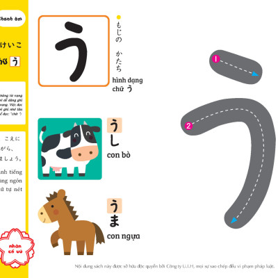 SÁCH TIẾNG NHẬT CHO TRẺ 4-6 TUỔI _ Vui học Hiragana (4~6 tuổi)