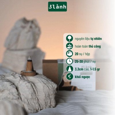 Nụ Thủ Công Palo Santo 3 Lành Hộp 20 Nụ 100 % Tự Nhiên Tặng Kèm Đế Chăm, Không Hóa Chất, Xông Thơm