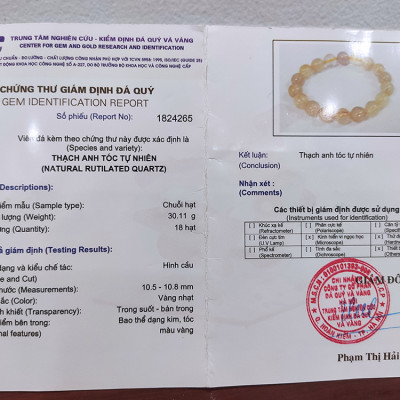 Vòng tay phong thủy thạch anh tím 14 ly, vòng tay chưỡi hạt đá