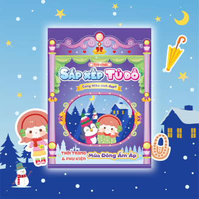 Sách - Trò Chơi Sắp Xếp Tủ Đồ Cùng Mika Xinh Đẹp - Thời Trang Và Phụ Kiện Mùa Đông ấM Áp - Bóc Dán 80+ Sticker Cho Bé Gái - Megabook