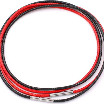 Combo 2 sợi dây vòng cổ cao su - đen + đỏ DCSEO1