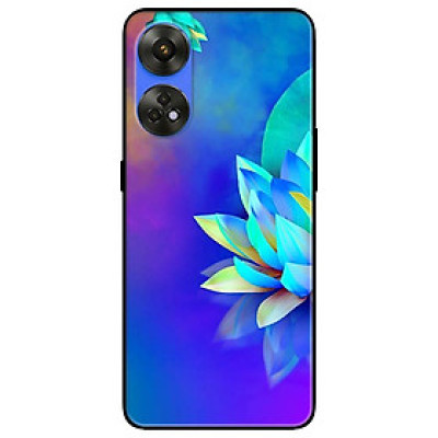 Ốp lưng dành cho Oppo Reno 8T 4G - Reno 8T 5G - Reno 10 5G - Reno 10 Pro 5G - Sen Xanh Tím - Hàng Chính Hãng
