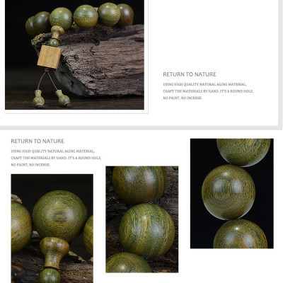 Combo Vòng tay phong thủy gỗ Đàn Hương tự nhiên Ấn Độ, Kèm HỘP GỖ CUNG HỶ lót lụa, Mang lại tào lộc, may mắn và bình an