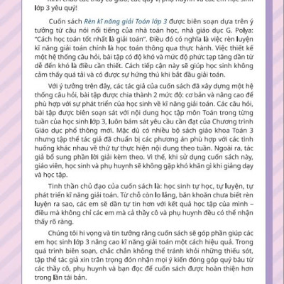 Sách - Rèn Kĩ Năng Giải Toán Lớp 3 - Dùng chung cho các bộ SGK hiện hành - ndbooks