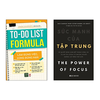 Combo 2 Cuốn Sách Kỹ Năng Làm Việc: Làm Đúng Việc, Xong Đúng Hạn + Sức Mạnh Của Tập Trung