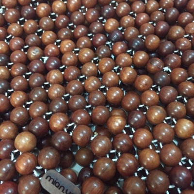 Chiếu Hạt Gỗ Hương Đỏ Cao Cấp - Kích Thước 1,6mx2m hạt 1.2cm ( video , hình thật )